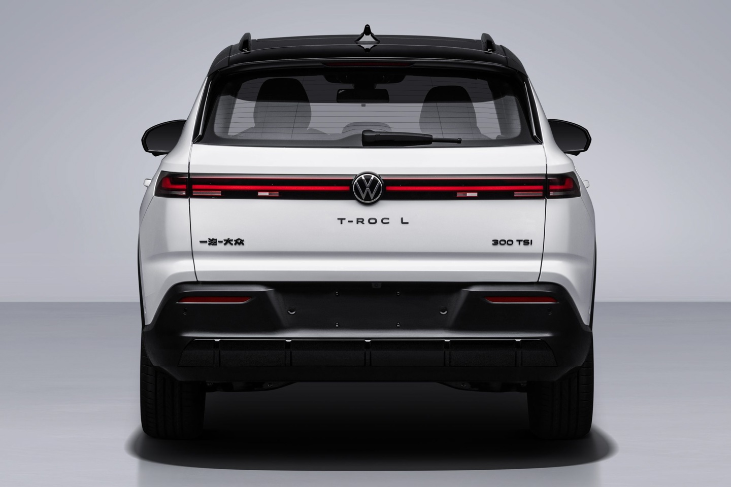 大众 T-ROC L 300TSI 车尾视图